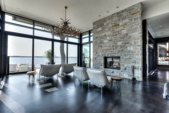 foyer en pierre naturelle