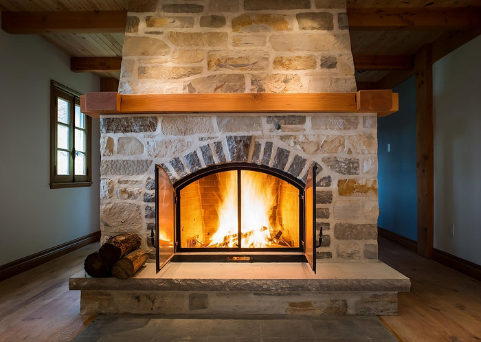 foyer en pierre naturelle